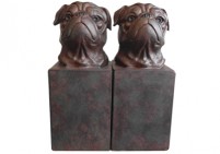 dog bookends-set of 2