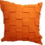 Burnt orange felt pillow
