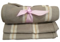 grey waffle kitchen towel set/2