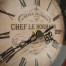 Chef le normand bookend clock