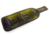 Recycled wine bottle – olive & pit dish